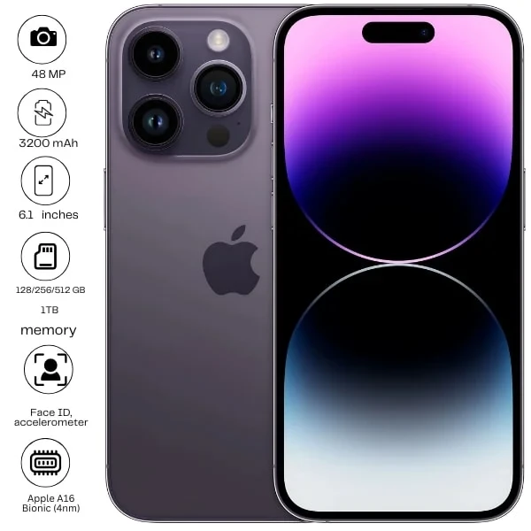 iPhone 14 pro max used 128gb 1tb 256gb 512gb black golden purpel silver free shipping